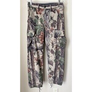 Vtg Pella Rugged Outdoors Realtree Men's Size Small Camo Print Cargo Pants